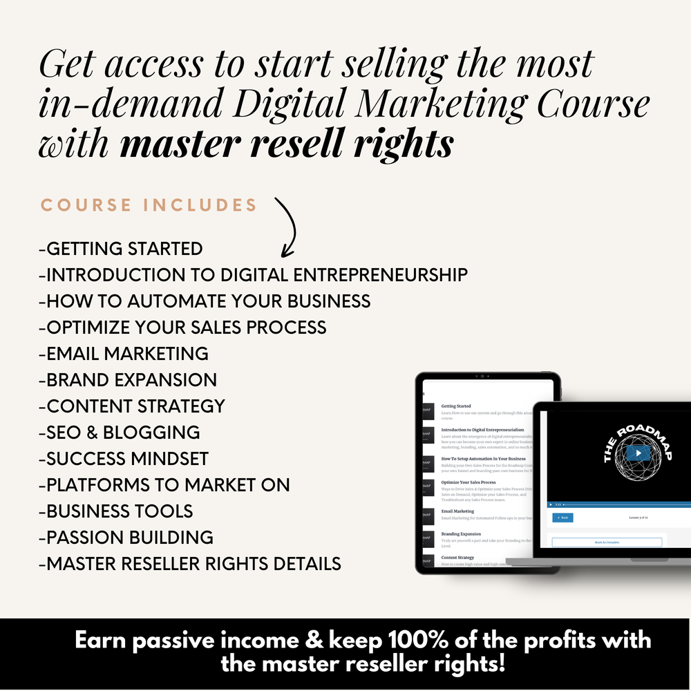 Roadmap to Riches 2.0 Digital Marketing Course